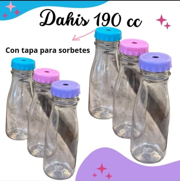 BOTELLA DAHI 190 CC C/TAPA PERFORADA - Imagen 2