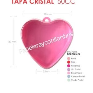 CORAZON PASTILLERO PLASTICO 8 X 2,5